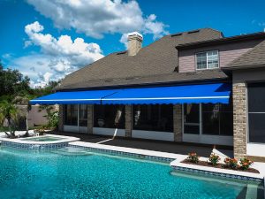 Blue Awning And Pool