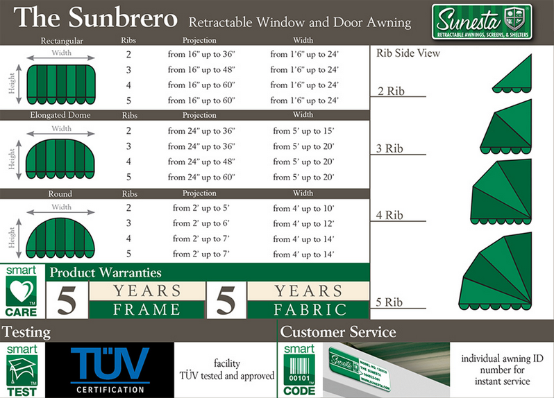 The Sunbrero Door Awning Allentown PA Designer Awnings